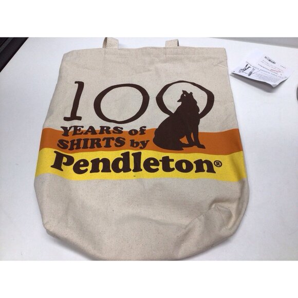 Pendleton Canvas Tote Bag NWT 100 Years Of Shirts - Picture 3 of 10